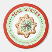 Magnet für den jährlichen Holiday Cookie-Wettbewer (Vorne)