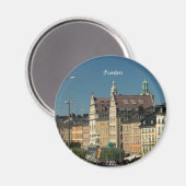 Magnet für den Kühlschrank in Schweden (Vorderseite/Rückseite)