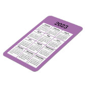Magnet für den Lila Minikalender 2023 (Linke Seite)