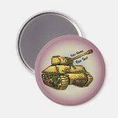 Magnet für den Militärtank (Vorderseite/Rückseite)