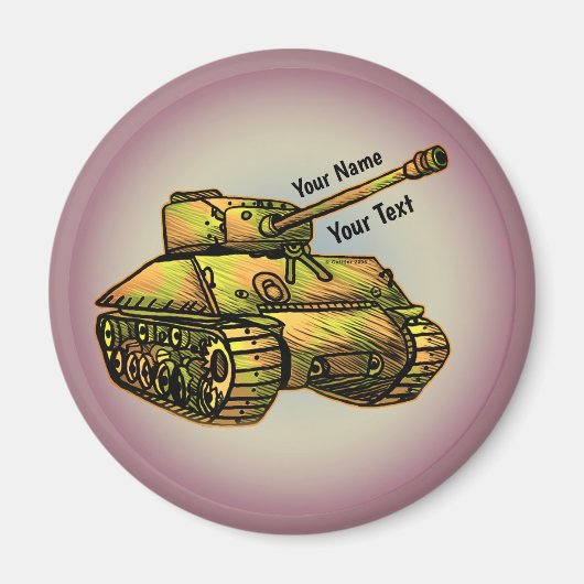 Magnet für den Militärtank (Vorne)