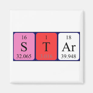Magnet für den periodischen Star-Namen