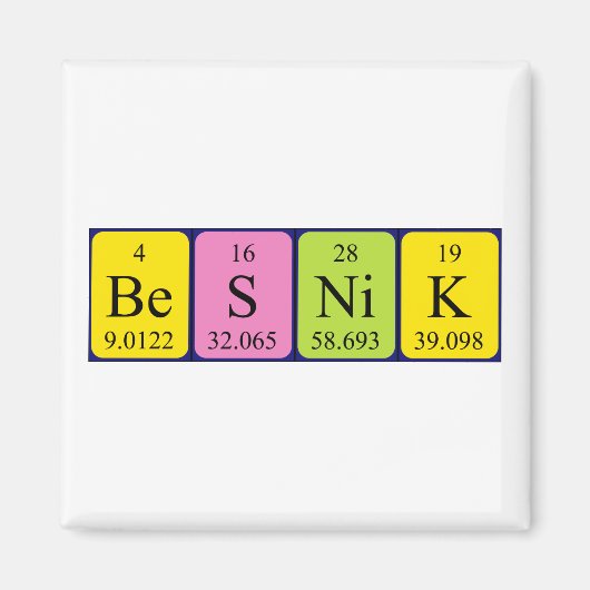 Magnet für den peripheren Tabellennamen in Besnik (Vorne)