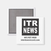 Magnet für den Plattenplatz in InterTown (Vorderseite/Rückseite)