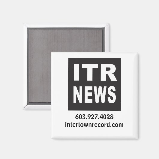 Magnet für den Plattenplatz in InterTown (Vorderseite/Rückseite)