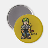 Magnet für den Traktor. (Vorderseite/Rückseite)