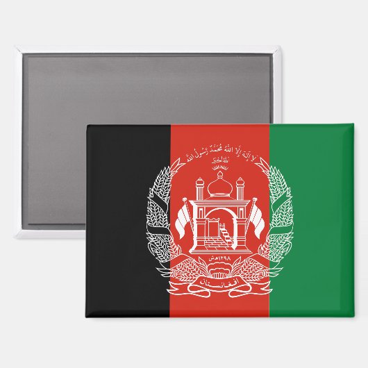Magnet für die afghanistan-Flagge (Vorderseite/Rückseite)