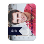 Magnet für die Ankündigung von Navy Blue Abschluss (Vertikal)