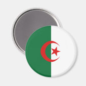 Magnet für die Flagge Algeriens (Vorderseite/Rückseite)