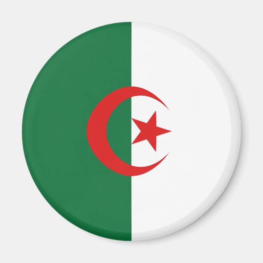Magnet für die Flagge Algeriens (Vorne)