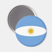 Magnet für die Flagge Argentiniens (Vorderseite/Rückseite)