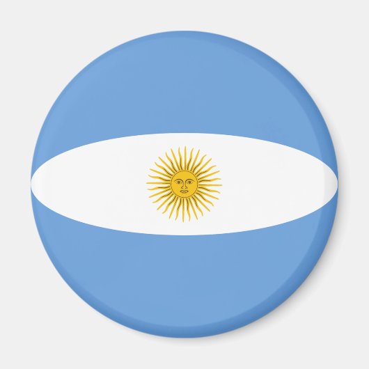 Magnet für die Flagge Argentiniens (Vorne)