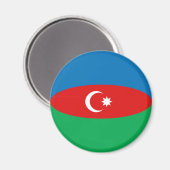 Magnet für die Flagge Aserbaidschans (Vorderseite/Rückseite)