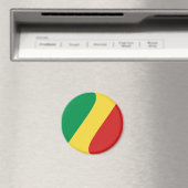 Magnet für die Flagge des Kongo-Brazzaville (In Situ (Geschirrspüler))