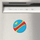 Magnet für die Flagge des Kongo-Kinshasa (In Situ (Geschirrspüler))
