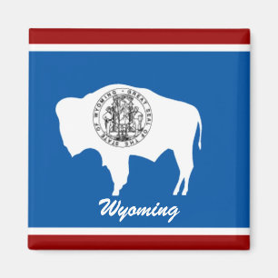 Magnet für die Flagge des Wyoming-Staates