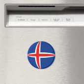 Magnet für die Flagge Islands (In Situ (Geschirrspüler))