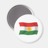 Magnet für die Flagge Kurdistans (Vorderseite/Rückseite)