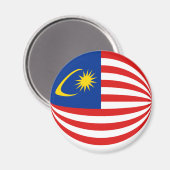 Magnet für die Flagge Malaysias (Vorderseite/Rückseite)