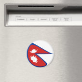 Magnet für die Flagge Nepals (In Situ (Geschirrspüler))