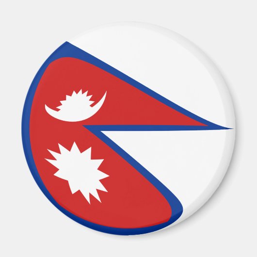 Magnet für die Flagge Nepals (Vorne)