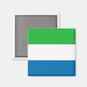 Magnet für die Flagge Sierra Leones (Vorderseite/Rückseite)