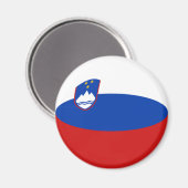 Magnet für die Flagge Sloweniens (Vorderseite/Rückseite)