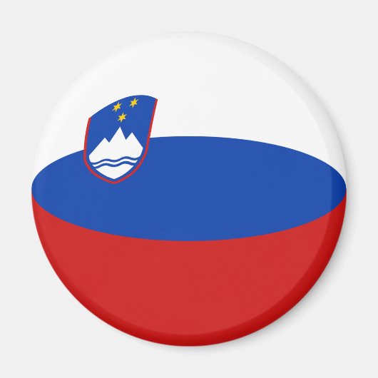 Magnet für die Flagge Sloweniens (Vorne)