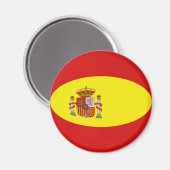 Magnet für die Flagge Spaniens (Vorderseite/Rückseite)