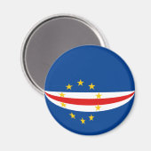 Magnet für die Flagge von Kap Verde (Vorderseite/Rückseite)