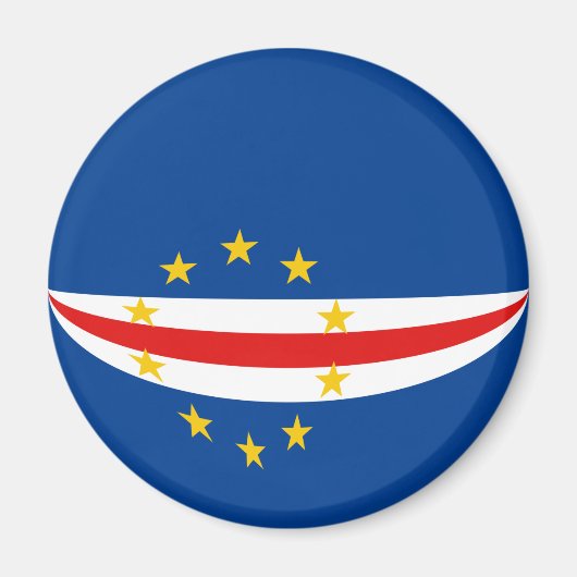 Magnet für die Flagge von Kap Verde (Vorne)