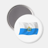 Magnet für die Flagge von San Marino (Vorderseite/Rückseite)