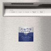 Magnet für die Gastgeschenk Hochzeit von Navy und (In Situ (Geschirrspüler))