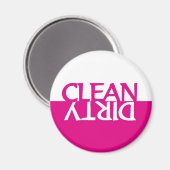 Magnet für die Geschirrspülmaschine in Pink (Vorderseite/Rückseite)