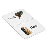 Magnet für die Golden Retriever Geschirrspülmaschi (Rechte Seite)