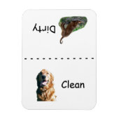 Magnet für die Golden Retriever Geschirrspülmaschi (Vertikal)