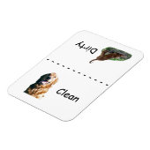 Magnet für die Golden Retriever Geschirrspülmaschi (Linke Seite)