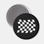Magnet für die karierte Flagge (Vorderseite/Rückseite)