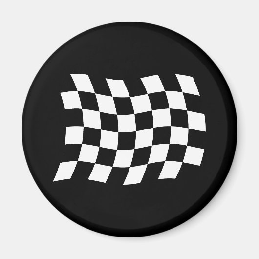Magnet für die karierte Flagge (Vorne)
