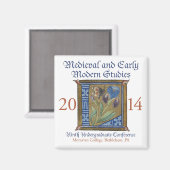 Magnet für die Konferenz 2014 (Vorderseite/Rückseite)