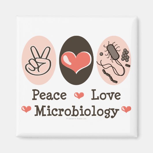Magnet für die Liebe der Mikrobiologie (Vorne)