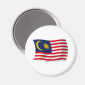 Magnet für die malaysische Flagge (Vorderseite/Rückseite)