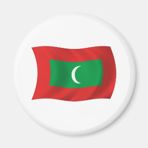 Magnet für die maledivische Flagge