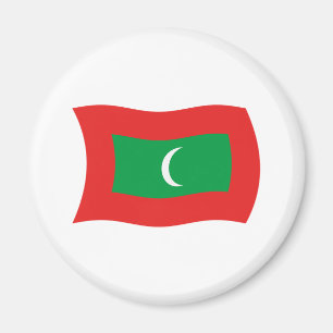 Magnet für die maledivische Flagge