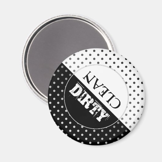 Magnet für die Minimalistische Retro-Geschirrspülm (Vorderseite/Rückseite)