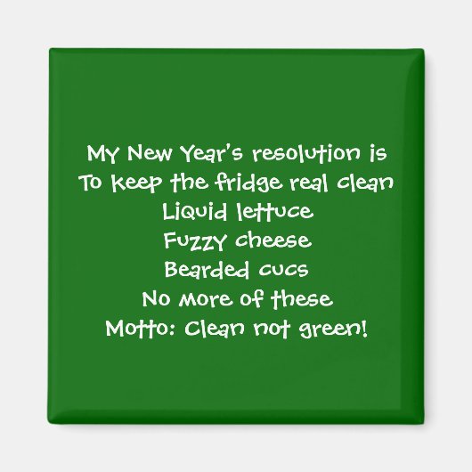 Magnet für die Neujahrsauflösung (Vorne)