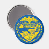 Magnet für die Staatsflagge in Oregon (Vorderseite/Rückseite)