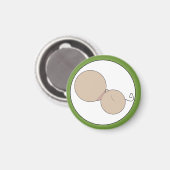 Magnet für die Stillzeit - Stil A (Vorderseite/Rückseite)