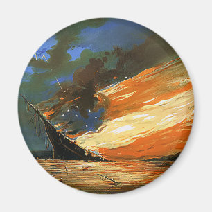 Magnet für die Vintage Abstrakte Brandklappe