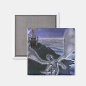 Magnet für Drachen und Burg (Vorderseite/Rückseite)